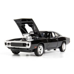 FEXXA 1:32 Scale Exclusive Alloy Metal Pull Back Die-cast Car Model with Sound Light Mini Auto Toy for Kids Metal Model Toy Car with Sound and Light? (Fast & Furious 7-Black)