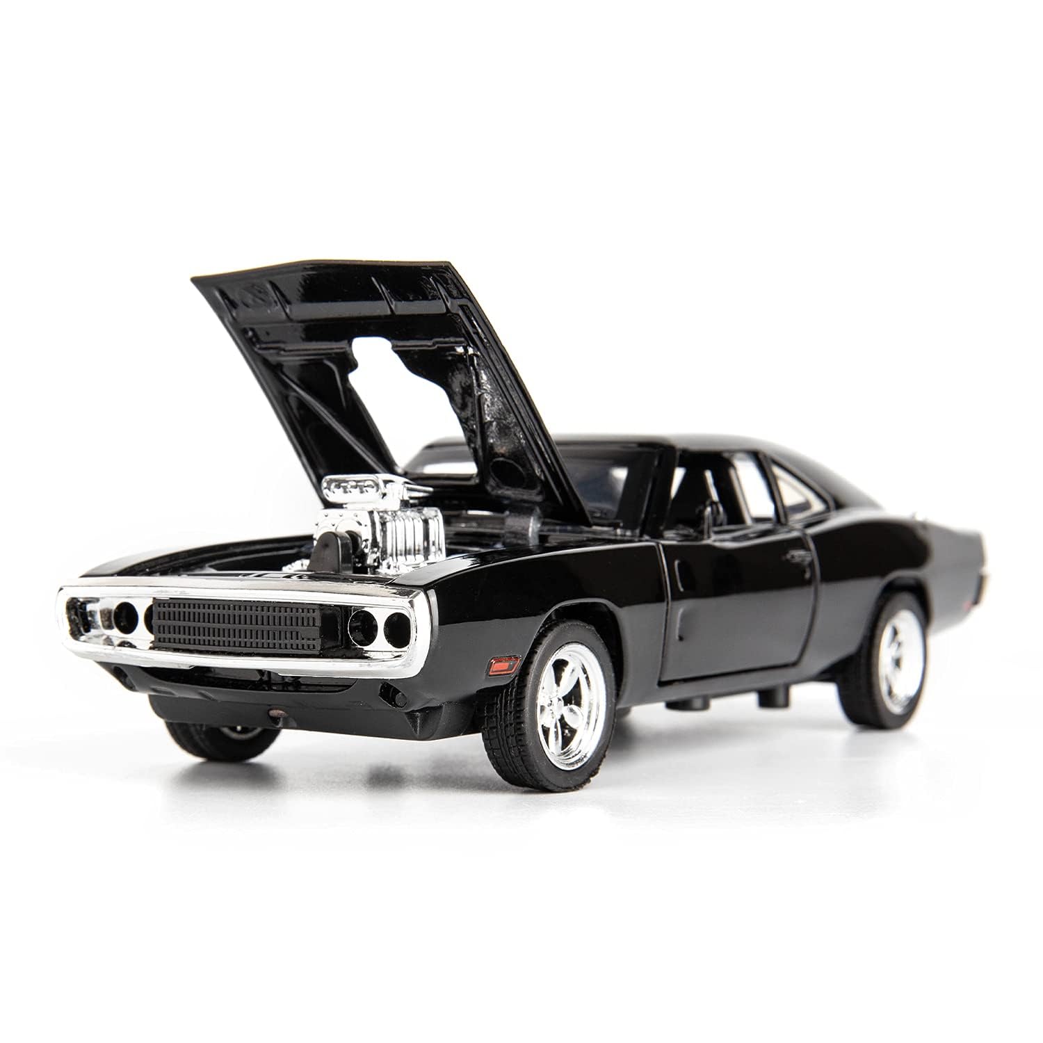 FEXXA 1:32 Scale Exclusive Alloy Metal Pull Back Die-cast Car Model with Sound Light Mini Auto Toy for Kids Metal Model Toy Car with Sound and Light? (Fast & Furious 7-Black)