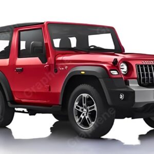 GRAPHENE 1:32 Scale DieCast Metal Toy Car Pull Back Action Openable Doors 4x4 Thar/Jeep Premium Car Toy Light Music for Kids Realistic Miniature Model Best Gift 2+yrs Girls Boys Random Colors